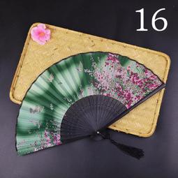 中國風扇子花摺扇 銀粉中國風扇 歷史價格詳細信息