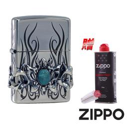 ZIPPO 綠松石金屬羽毛(銀色)防風打火機 日本設計 ZA-5-161B 歷史價格詳細信息