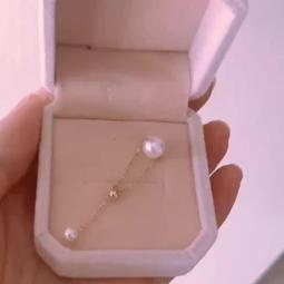 珍珠項鏈 珍珠吊墜 珍珠耳環日本akoya海水珍珠耳線18K金五角星黃金耳環可調節正圓形強光淡水 歷史價格詳細信息