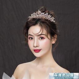 【森漫奇品屋】皇冠 王冠 奢華氣質歐美黑色圓皇冠鑲紅鉆新娘頭飾結婚敬酒服主持年會發飾品 歷史價格詳細信息