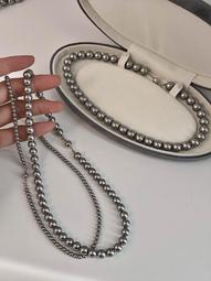 施家珍珠金屬碎銀手鏈女小眾ins設計感輕奢精致珍珠手鏈高級手飾 歷史價格詳細信息