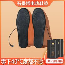 暖腳神器加熱鞋墊自發熱保暖電熱腳墊充電式12小時防寒可充電鞋墊 歷史價格詳細信息