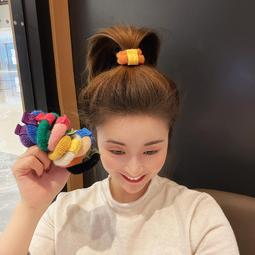 皮筋粗髮圈髮圈高彈力扎頭髮髮圈耐用黑色橡皮筋簡約加粗無接縫 歷史價格詳細信息