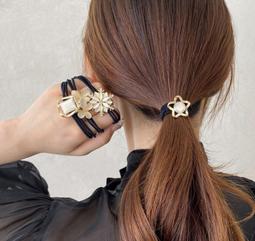 髮圈女韓國簡約氣質四葉草髮圈帶珍珠吊墜髮圈手繩扎頭髮皮筋飾品 歷史價格詳細信息