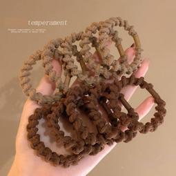 扎高馬尾橡皮筋高彈力耐用髮圈髮圈女扎頭不傷發頭繩皮套網紅頭飾 歷史價格詳細信息