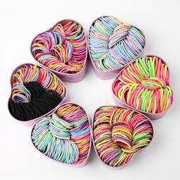 髮圈女輕奢皮套簡約氣質水鑽髮圈高彈力耐用髮圈成人扎頭髮橡皮筋 歷史價格詳細信息