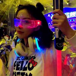 賽博朋克眼鏡未來感個性發光凹造型護目鏡蹦迪超炫酷抖音ins 歷史價格詳細信息