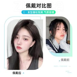 假髮片女頭頂遮白髮瑞士網假劉海全真發夏季輕薄蓬鬆增發量補發片 歷史價格詳細信息