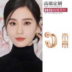 劉詩詩莫桑石輕奢戒指飾品高級感不掉色純銀活口指環女冷淡風 歷史價格詳細信息