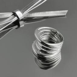 S925純銀線條戒指女簡約個性冷淡風指環潮流時尚百搭高級感食指戒-哈囉好物 歷史價格詳細信息