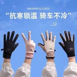 手套冬季女保暖加絨加厚防水手套觸屏戶外騎行電動車防寒韓版可愛 歷史價格詳細信息