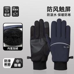 手套男士秋冬季青年情侶手套加厚男女士冬季騎行保暖戶外抓絨手套 歷史價格詳細信息