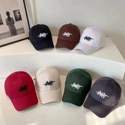 字母刺繡鴨舌帽子女新款春夏季大頭圍顯臉小韓版情侶棒球帽潮 歷史價格詳細信息