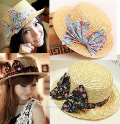 JC飾品批發*vivi雜誌款-藤編麥桿碎花大蝴蝶結草帽爵士帽紳士帽--清倉款不退換貨 價格比較,價格查詢,歷史價格詳細信息