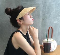 拉菲草帽子女遮陽帽韓版潮夏天防曬帽沙灘百搭大帽檐可折疊草帽女-佳藝居 歷史價格詳細信息