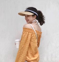 編織草帽女夏季出遊防曬沙灘遮陽帽蕾絲繫帶旅遊度假可摺疊遮陽帽 歷史價格詳細信息