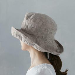 "PINK &amp; GREY"Lino e Lina 亞麻調節折疊遮陽帽 墨綠色 寬帽沿款 歷史價格詳細信息