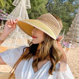 空頂帽 大帽檐 空頂遮陽帽 馬尾帽 防曬帽 鴨舌帽 休閒帽 透氣帽 遮陽帽 帽子女 棒球帽【IB240】普特車旅精品 歷史價格詳細信息