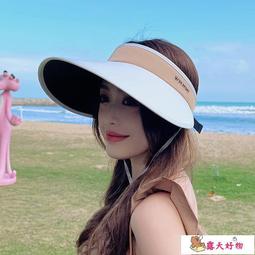 空頂防曬帽夏季帽子女薄款黑膠大帽簷遮陽帽防紫外線太陽帽沙灘帽 歷史價格詳細信息
