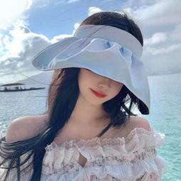 黑膠防曬帽女防紫外線漁夫帽大簷遮臉帽子可折曡太陽帽透氣遮陽帽 歷史價格詳細信息
