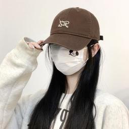咖色棒球帽女帽子春秋新款大頭圍顯臉小鴨舌帽寬帽檐遮陽帽男 歷史價格詳細信息