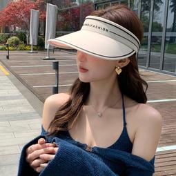 帽子女透氣顯臉小遮陽帽時尚百搭草帽撞色太陽帽大檐防曬漁夫帽夏 歷史價格詳細信息