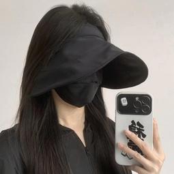 遮陽帽子女夏季防紫外線空頂帽可折疊發箍貝殼帽網紅遮臉防曬帽  滿300發貨 歷史價格詳細信息