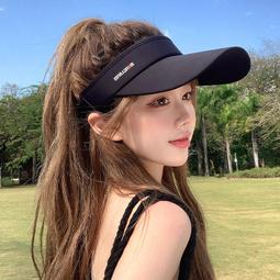 遮陽帽子女夏季防紫外線空頂帽可折疊發箍貝殼帽網紅遮臉防曬帽  滿300發貨 歷史價格詳細信息