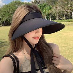 帽子女夏季冰絲防紫外線空頂太陽帽2024新款可折疊騎車遮陽防曬帽-緻雅尚品 歷史價格詳細信息