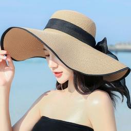 草帽女夏沙灘帽短帽簷平頂帽英倫日系海邊度假出遊防曬遮陽帽 歷史價格詳細信息