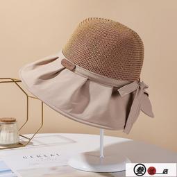 草帽太陽帽女防曬遮臉大帽檐草編沙灘涼帽夏季氣質顯臉小蝴蝶結草帽子 新品 歷史價格詳細信息