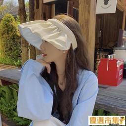 防曬帽女遮臉防紫外線大帽檐可折疊帽子薄夏季黑膠遮陽空頂太陽帽 歷史價格詳細信息