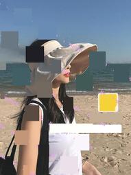 夏季大簷出遊防曬遮陽帽子女防紫外線可摺疊空頂帽優質草帽顯臉小 歷史價格詳細信息