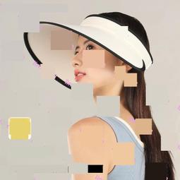 防曬帽女夏季防紫外線遮臉遮陽空頂帽網紅騎車臉小大簷太陽帽2322 歷史價格詳細信息