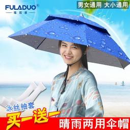 雨傘帽子 伸縮遮陽帽 傘 頭戴雨傘 傘帽  帽子雨伞 遮陽雨傘 帽子傘 晴雨帽 帽傘-滿299發貨唷~ 歷史價格詳細信息
