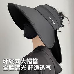 【熱賣】夏季空頂帽時尚大檐戶外騎車遮陽帽女防紫外線太陽帽新款 歷史價格詳細信息