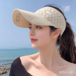台灣現貨【帽】 遮陽帽 防曬帽 登山帽 草編空頂帽 防紫外線遮陽草帽 馬尾帽 韓版百搭防曬帽子 女髮箍鴨舌帽 歷史價格詳細信息