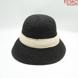 帽子女夏天黑色遮陽度假巴拿馬草帽夏季英倫韓版寬簷沙灘爵士禮帽 歷史價格詳細信息
