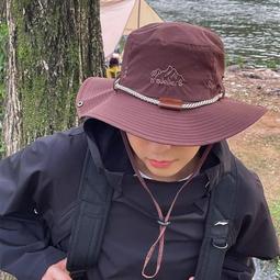帽子系列 日系速干抽繩漁夫帽大檐網眼太陽帽戶外登山釣魚帽沙灘帽騎車防曬 歷史價格詳細信息