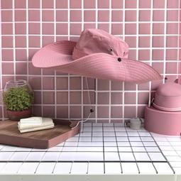 防曬太陽帽西部牛仔帽女抽繩漁夫帽男夏季度假大簷登山帽一件 歷史價格詳細信息