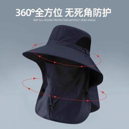 防紫外線遮陽帽夏季漁夫帽徒步防曬戶外露營遮陽登山女大頭圍帽子  [滿300出貨] 歷史價格詳細信息