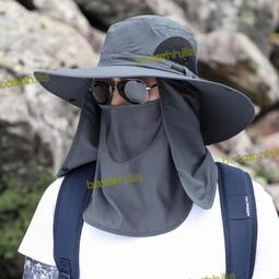 秒發帽子男防曬帽釣魚帽漁夫帽全面防曬防水遮臉夏季太陽帽登山帽 歷史價格詳細信息