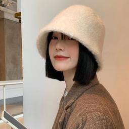 白色大頭圍毛線帽子女秋冬新款針織帽冬季加厚保暖護耳毛絨漁夫帽#促銷 #現貨 #可開發票 歷史價格詳細信息