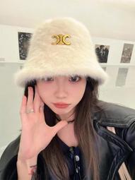 2023新款毛絨大頭圍漁夫帽子女冬季保暖加厚顯臉小盆帽護耳毛線 歷史價格詳細信息