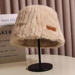 冬天帽子女款保暖冬季毛茸茸女士新款大頭圍可愛小熊毛絨帽顯臉小 歷史價格詳細信息