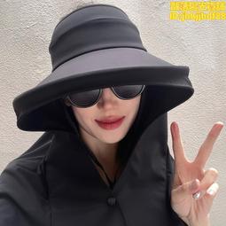 夏季披肩防曬帽女防紫外線漁夫帽遮陽透氣護頸太陽帽大簷戶外帽子 歷史價格詳細信息
