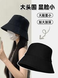 大頭圍帽子魚夫女帽漁夫帽2023新款女顯臉小水桶帽秋冬美式針織帽 歷史價格詳細信息