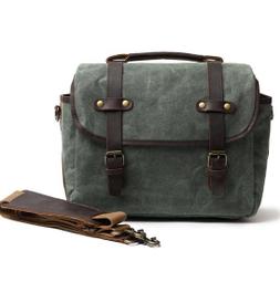 『皮皮創』原創設計手作帆布郵差包。美式復古阿美咔嘰植鞣牛皮肩帶配帆布騎行死飛包大容量輕便休閒單肩斜背包 歷史價格詳細信息