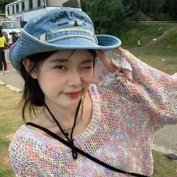 日系復古水洗牛仔漁夫帽女韓版百搭素顏自閉水桶帽顯臉小戶外遮陽 歷史價格詳細信息