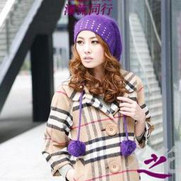 阿芙洛迪AH013☆韓版可愛針織兔毛短沿水鑽圓頂鴨舌帽兔毛帽子 歷史價格詳細信息